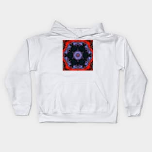 Psychedelic Hippie Blue and Red Kids Hoodie